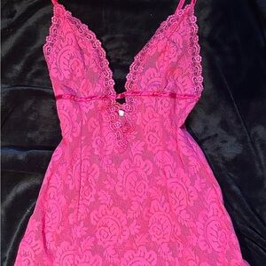Victoria's Secret Pink Lace Chemise